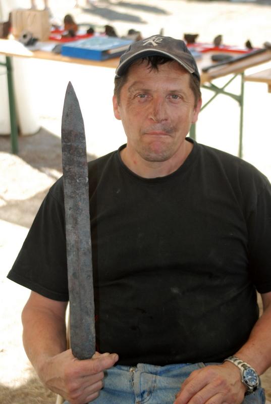 L'épée romaine forgée par Dominique Bargiel